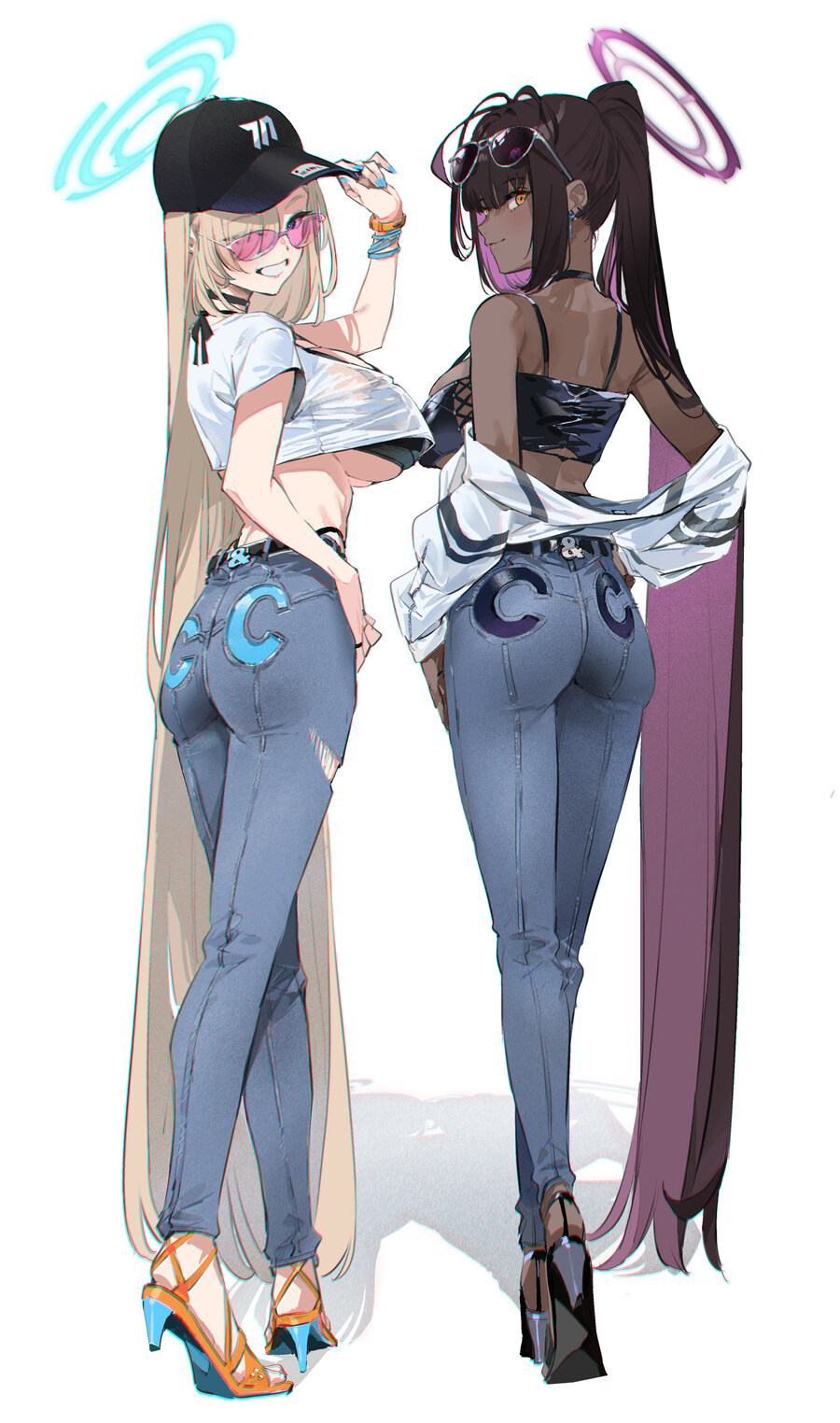 (블루아카) 밝고 건전한 아스나와 카린_1.jpg