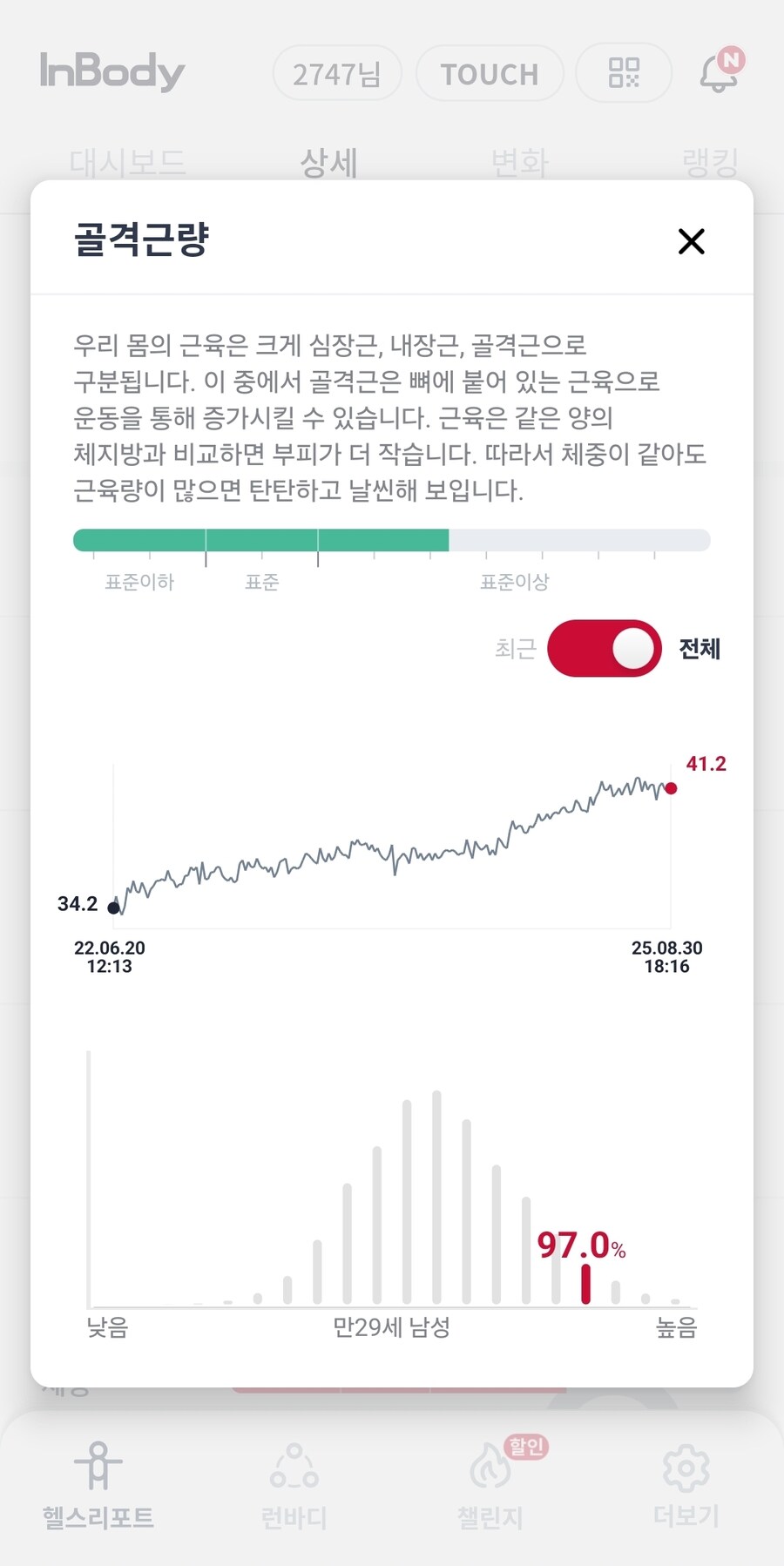 만 3년간 운동한거 평가좀 해"줘."