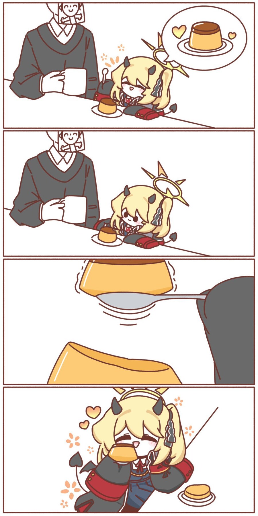 블루아카) 이부키가 푸딩 나눠주는.manwha_1.jpg