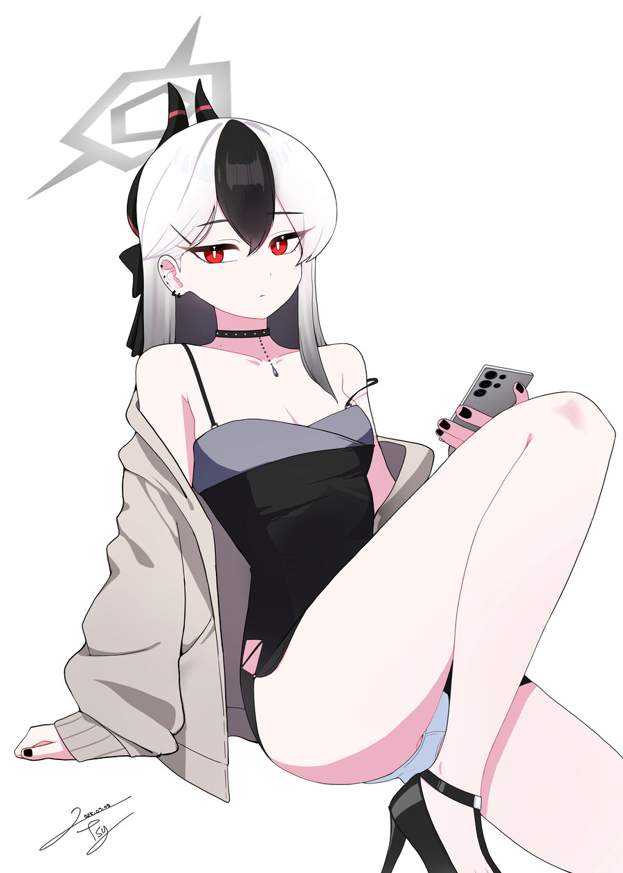 블루아카) 드레스 카요코 그려왔어요!_1.jpg