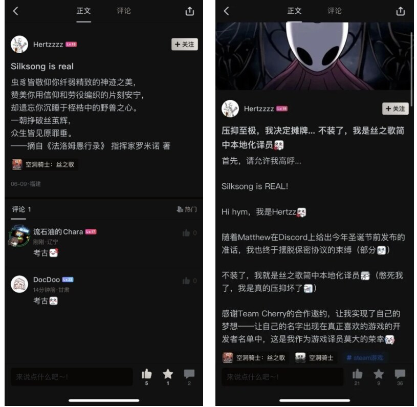 할로우 나이트 실크송 - 중국어 번역 내용이 논란이 되다_2.png