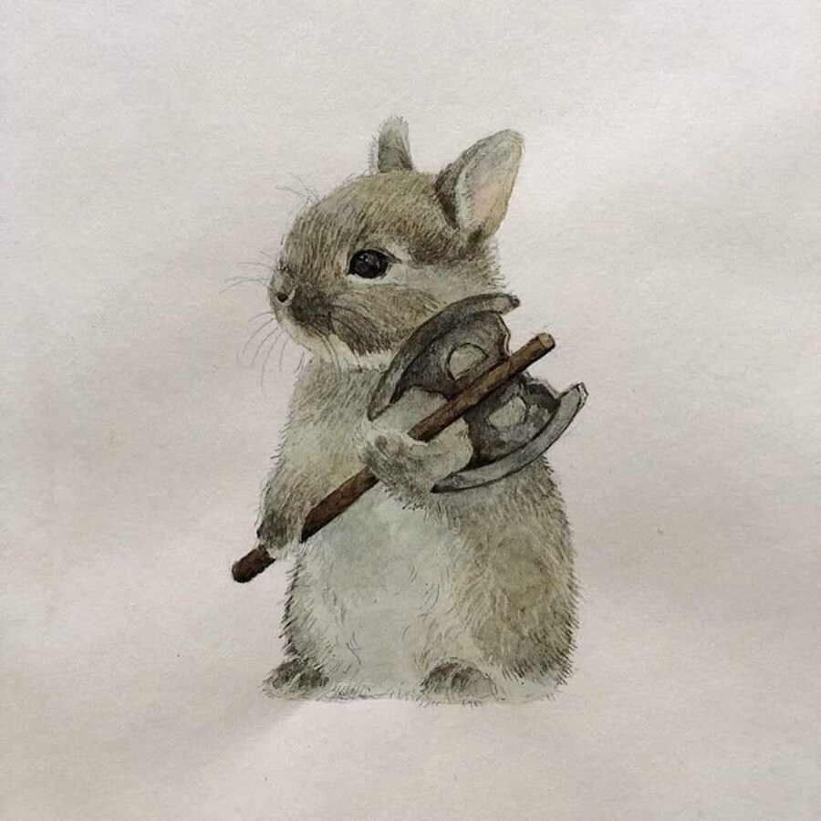 판타지 직업을 가진 소동물들 그림.jpg_9.jpg