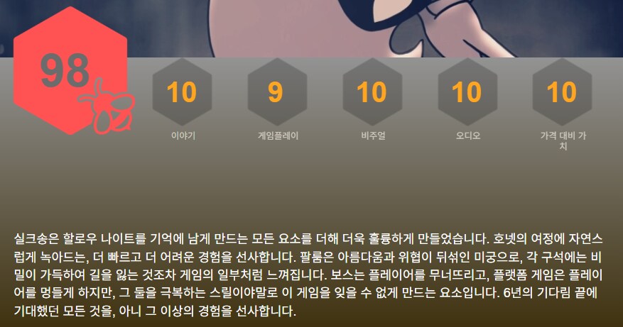 할로우 나이트 : 실크송 신규 리뷰 98점_6.png
