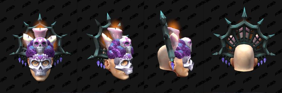 와우 11.2.5 신규 망자의 날 변신 - 꽃 왕관, 해골 헬멧_14.jpg