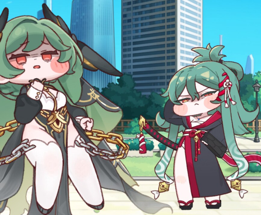 트릭컬, 추탭갈) 배경에 둘만 두니 뭔가 시츄에이션이 만들어지네ㅋㅋㅋ_6.png