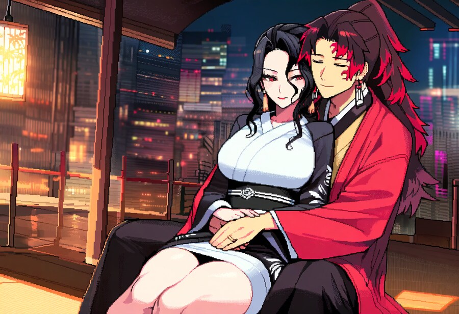 AI) 요리이치와 결혼한 귀멸의 칼날 보스 TS 무잔_2.png