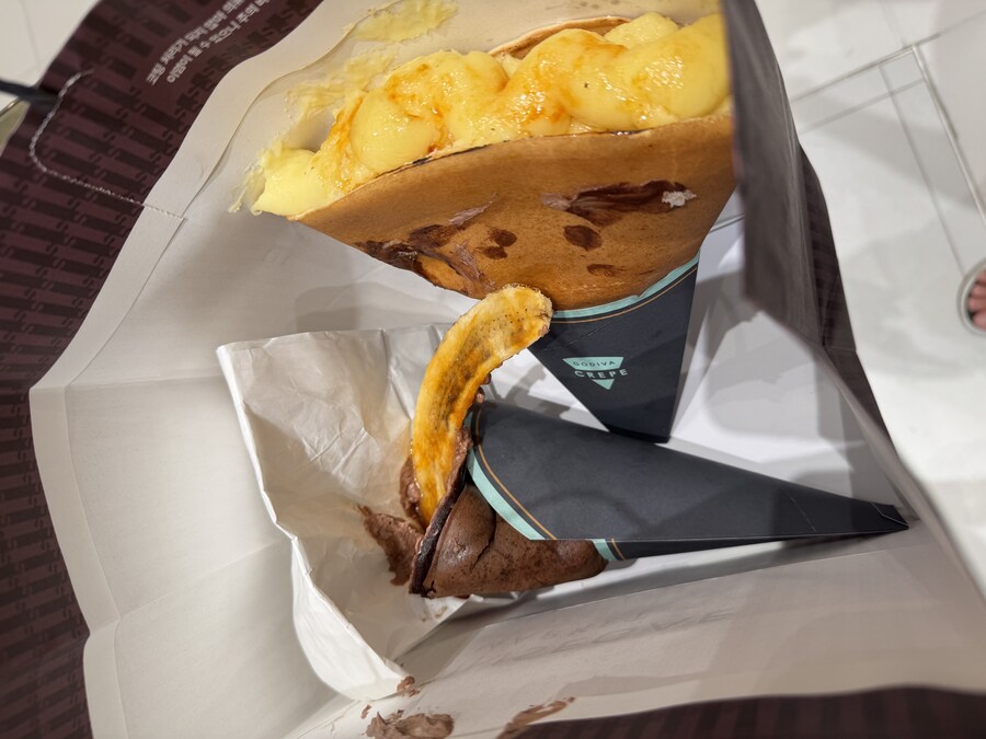 신세계 강남에서 사온 교토 오니기리 와 어찌 저찌 포장 해온 고디바 크레페_2.jpg