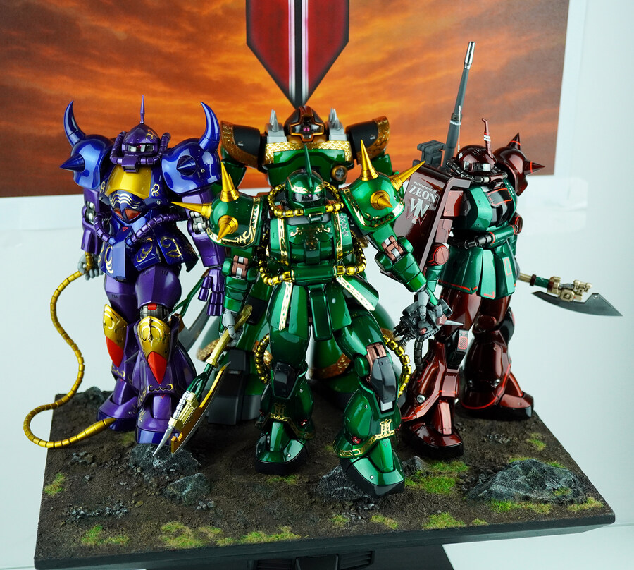 [1/100] MG 자비가문 커스텀 전용기체 세트 #完成_18.jpg