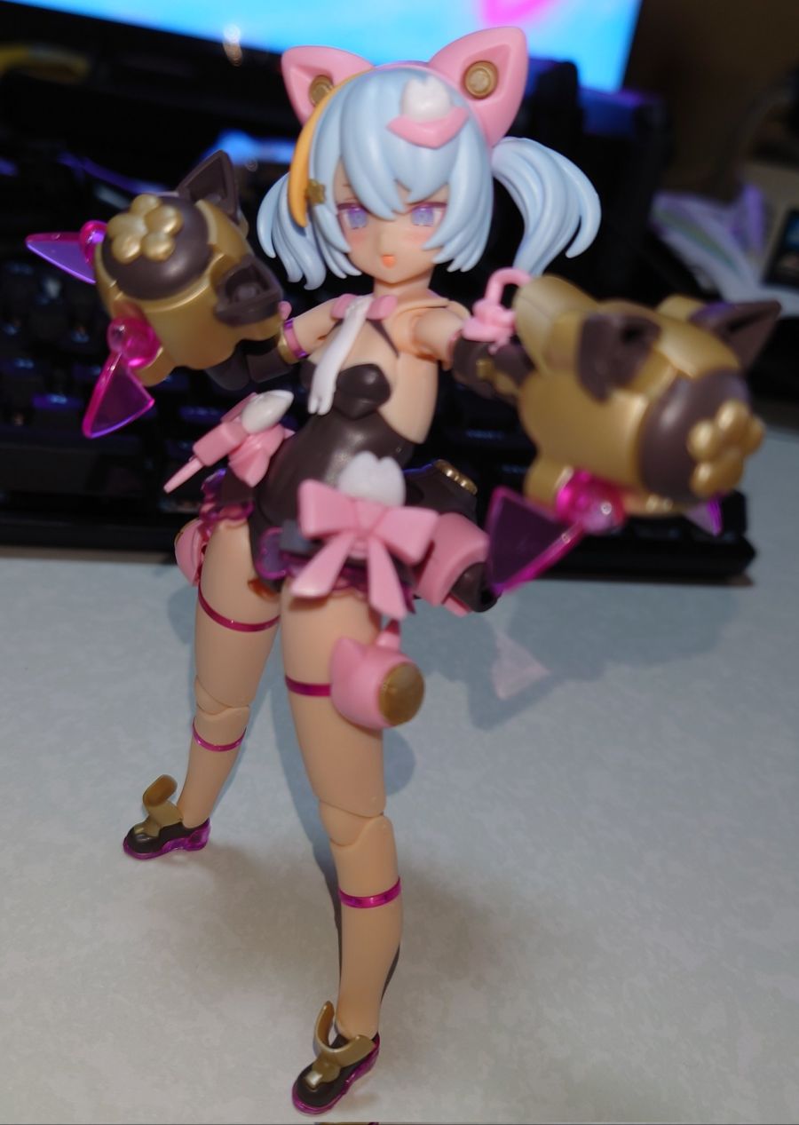 [코토부키야] PUNI☆MOFU 쿠로마오 가조립 + 노멀 마오 나열 사진_12.jpg