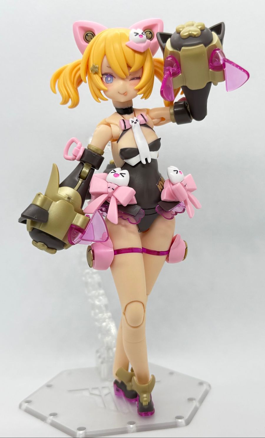 [코토부키야] PUNI☆MOFU 쿠로마오 가조립 + 노멀 마오 나열 사진_13.jpg
