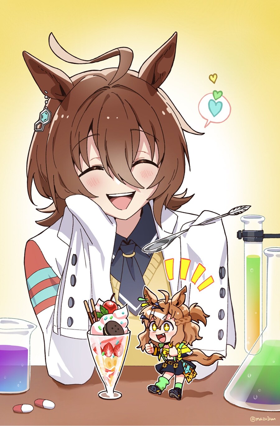 [말딸] 폿케에게 파르페 주려는 타키온_1.jpg