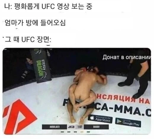 남자들의 스포츠 UFC 볼 때 후방주의해야 하는 이유_1.webp