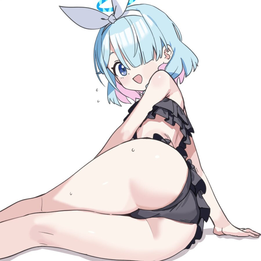 블루아카) 아로나 수영복 그렸어요!_1.png
