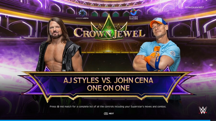 WWE 2K25 WWE AJ STYLES VS. JOHN CENA_1.png