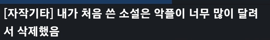 악플 때문에 소설을 지워버렸다는 디씨인.jpg_1.jpg