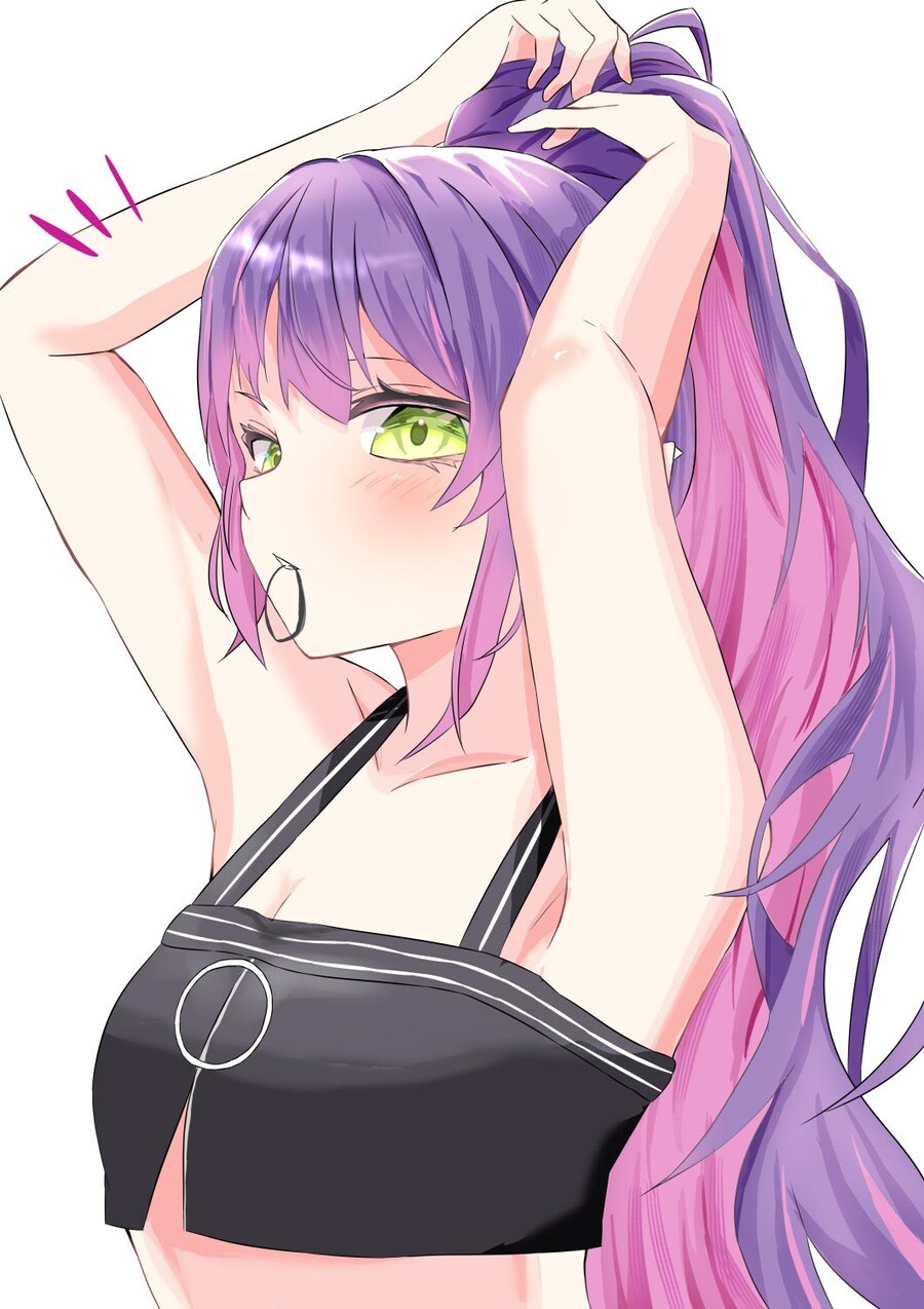 버튜버) 머리묶는 토와_1.jpg