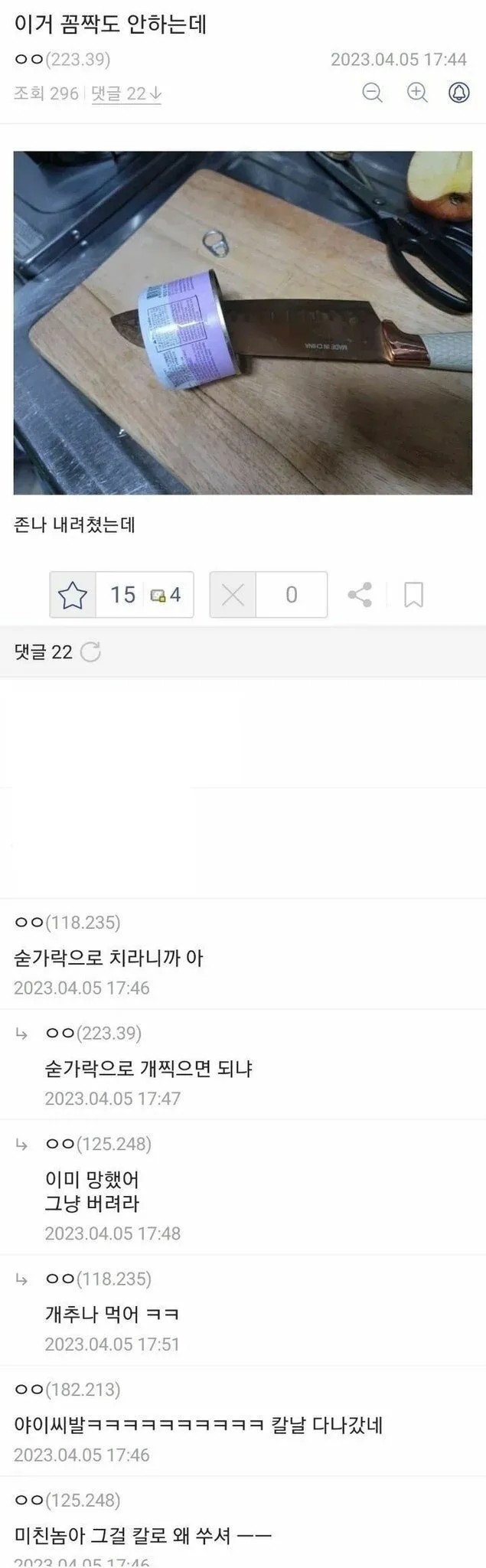 자기 고양이에게 밥 주려고 캔 자른 사람.jpg_2.webp