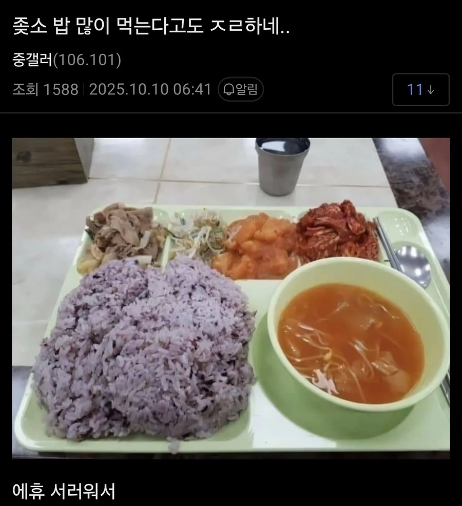밥 많이 먹는다고 ㅈㄹ해서 서러운 ↗소인_1.webp