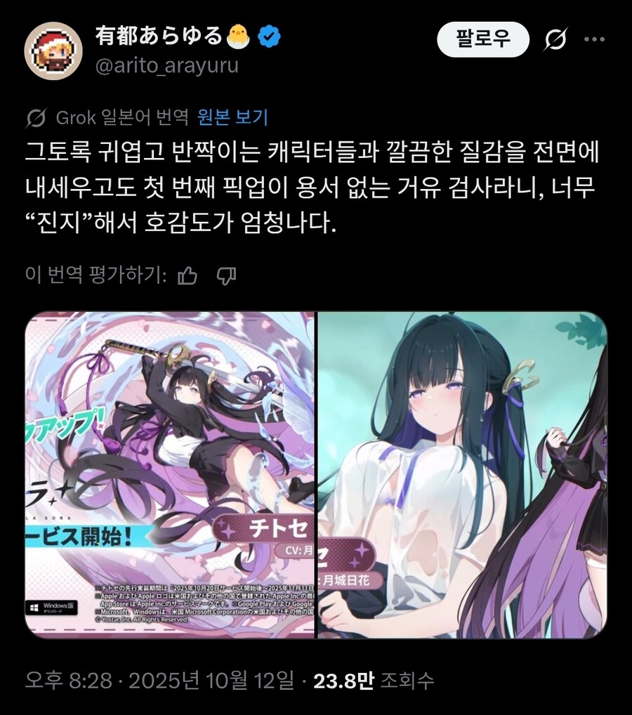 요즘 씹덕겜에서 되게 자주 보이는 캐릭터 유형.twit_2.jpg