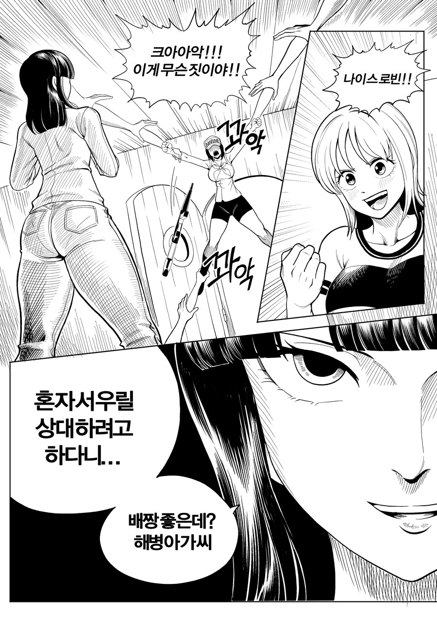 원피스) 로빈이 해병 참교육 하는 만화 manhwa_8.jpg