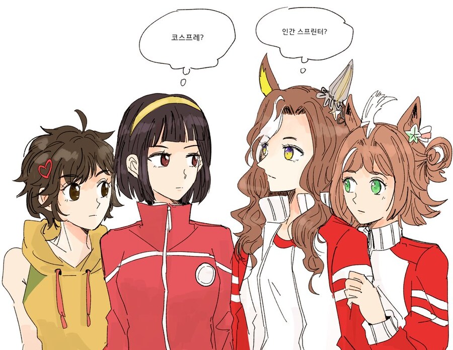 펌) 우마무스메 X 달려라 하니._1.jpg