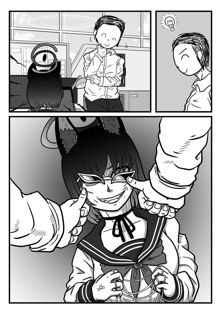 블루아카) 혼자 노는 키쿄에게 심한 장난하는 센세.jpg_3.jpg