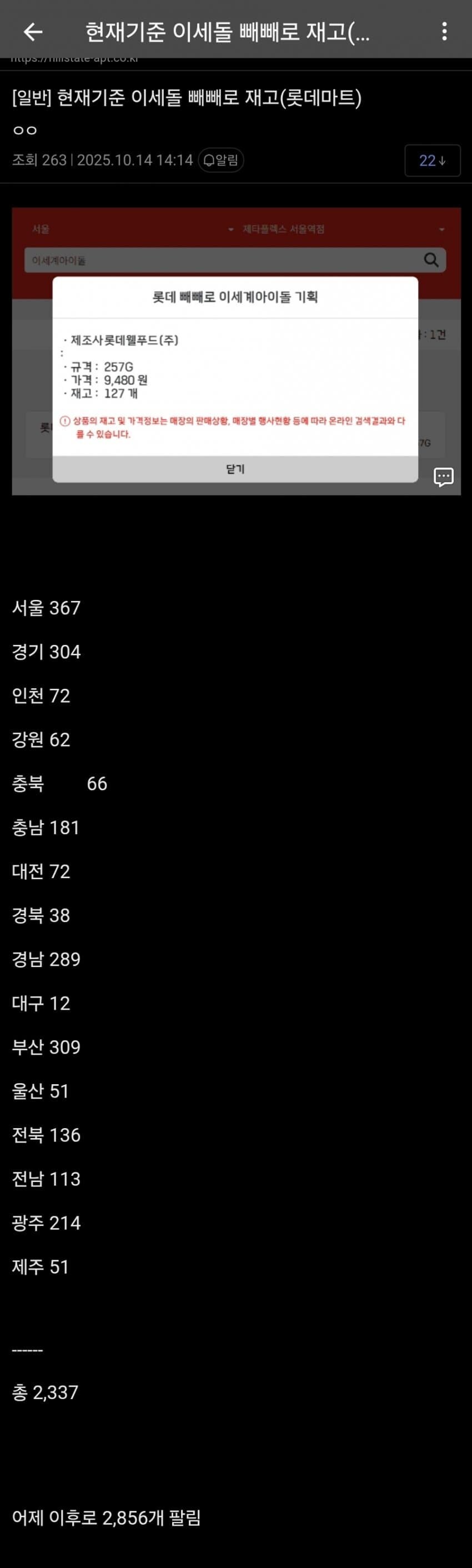ㅇㅇㄱ) ㅇㅅㄷ콜라보 빼빼로 판매량 적은건 맞는데 스텔 콜라보랑 비교하면 안됨_1.jpg