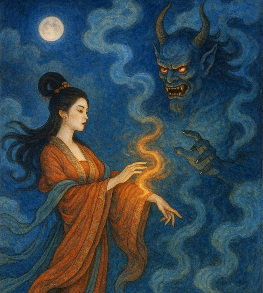 [기린을 탄 손님] 요염한 무녀의 말대로 하니, 허공에서 말소리가 들리는데.._1.jpg