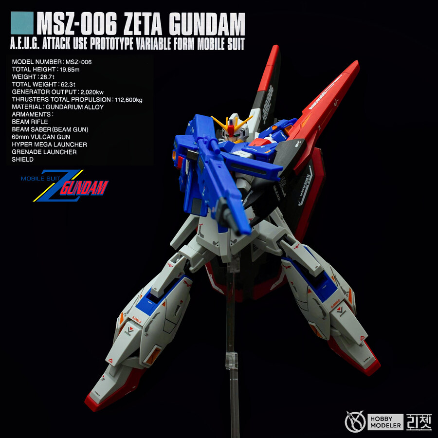 HGUC 제타건담 아크릴부분도색/습식데칼/무광마감으로 완성하였습니다._1.jpg