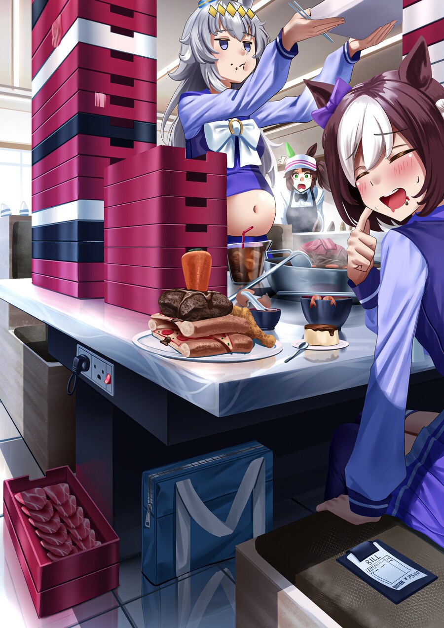 [말딸] 샤브샤브 뷔페에 간 오구리와 스페_1.jpg