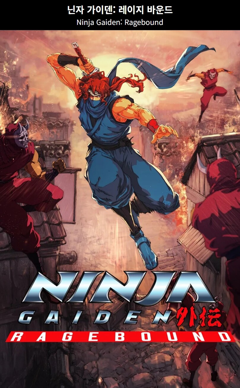 2D 닌자가이덴(닌자용검전:외전) 레이지 바운드, 이것도 사야겟어요 ㅋ_1.jpg