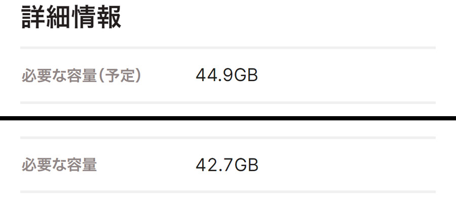 젤다무쌍 봉인 전기 필요 용량 감소 (44.9GB → 42.7GB)_2.jpg