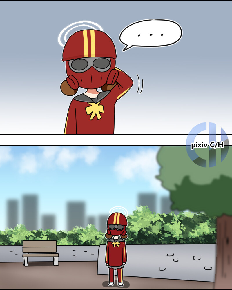 마리에게 오토바이를 빼앗긴 헬멧단.manhwa_3.jpg