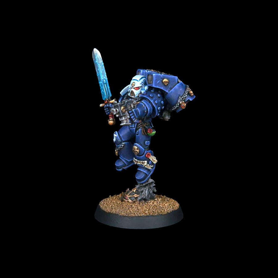 워해머40K] 구판 주석 '뱅가드 베테랑' 도색 완성_16.jpg