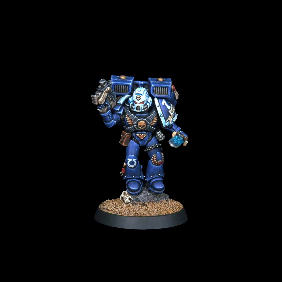 워해머40K] 구판 주석 '뱅가드 베테랑' 도색 완성_19.jpg