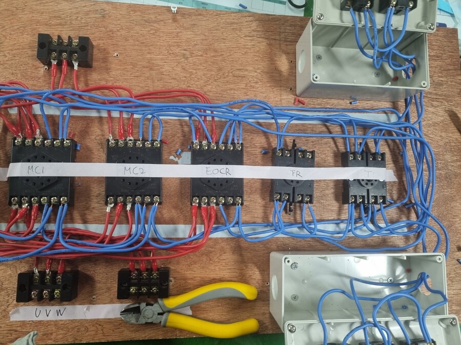 승강기기능사)오늘자 실기 회로도 배선 연습_1.png