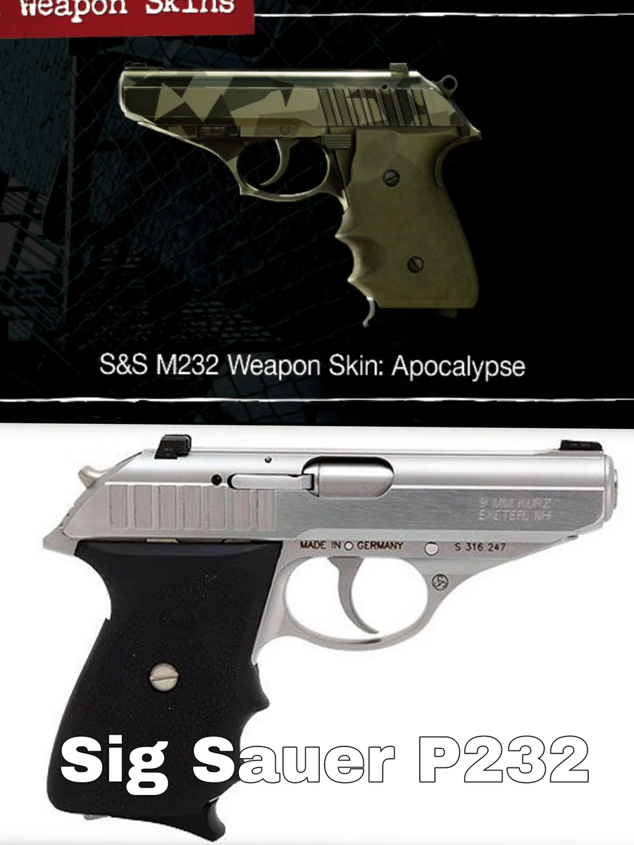 바이오하자드 레퀴엠 디럭스 패키지에 노출된 무기류 실제 총과 비교_3.webp