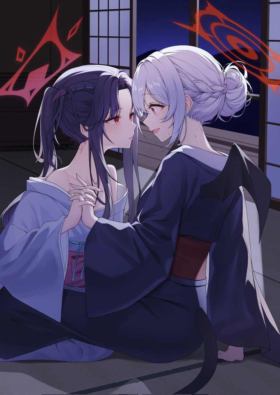 블루아카) 하루나는 후우카가 각잡고 들이대는 것에 약하다_1.jpg