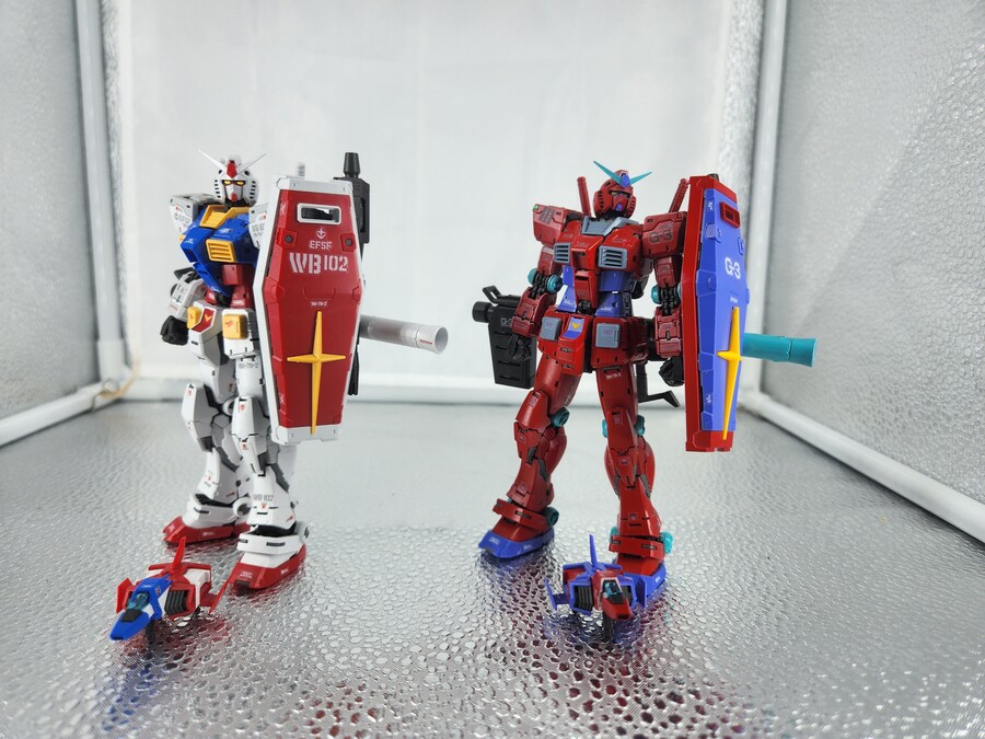 (초보도색) RG등급 RX-78-3(G-3)건담 샤아강탈버전 일단 마무리합니다._6.jpg
