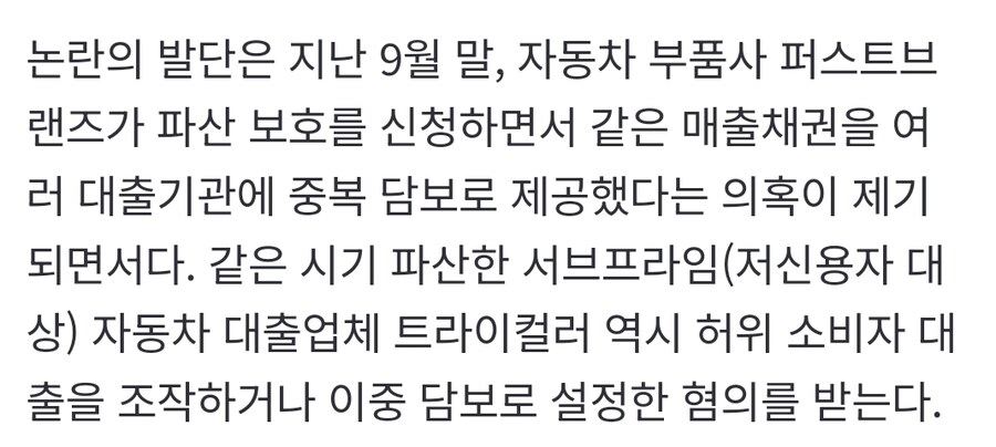 월가 뒤흔든 '대출 부실' 여파에 '사기 리스크' 재점검_1.jpg