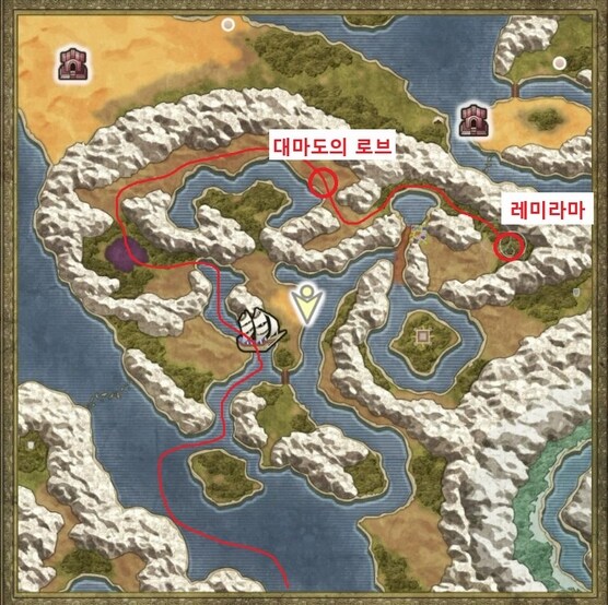 드퀘2 리메이크 - 배를 얻은 직후에 줍줍하면 좋은 템들 & 구멍파기 포인트_47.jpg