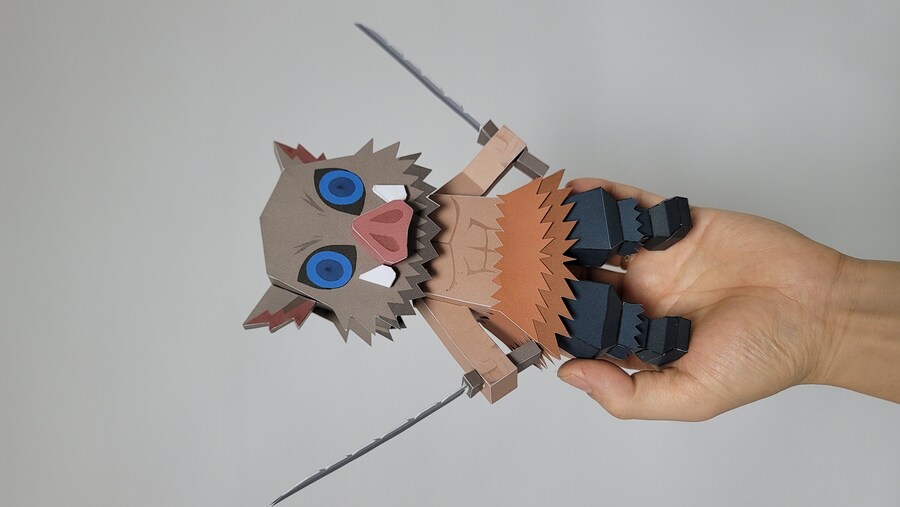 귀멸의 칼날 하시비라 이노스케 종이모형 papercraft_1.jpg