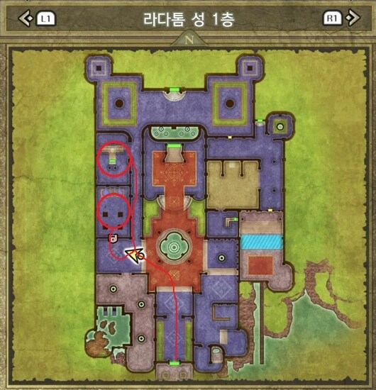 드퀘2 리메이크 - 최후의 열쇠로 상자템 회수 & 메아리 모자 & 로토의 검_14.jpg