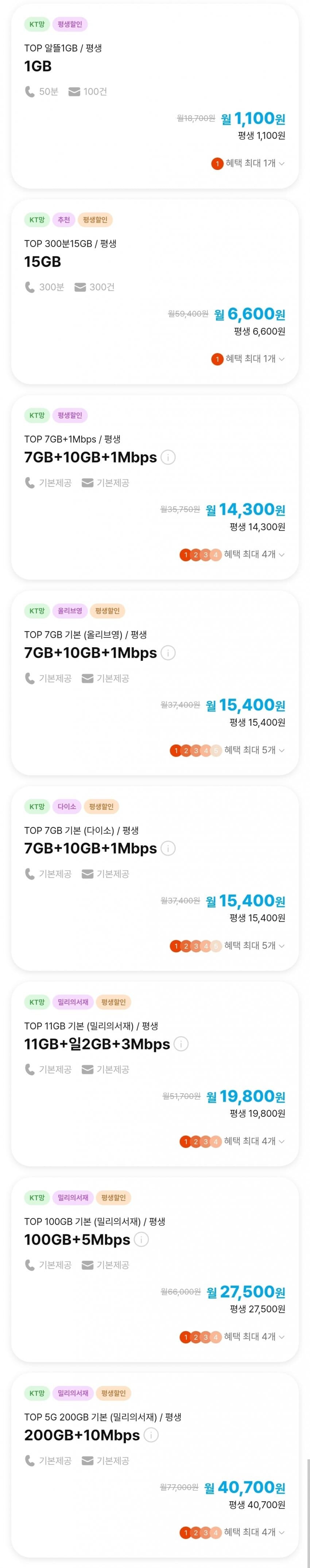 알뜰폰) 더원 평생요금제 다수_1.jpg