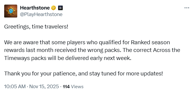[하스스톤] 10월 등급전 사과 보상은 다음주 초에 지급 예정_2.png
