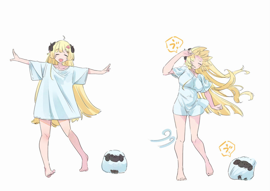 버튜버) 사이즈 큰 티셔츠를 입은 와타메_1.jpg