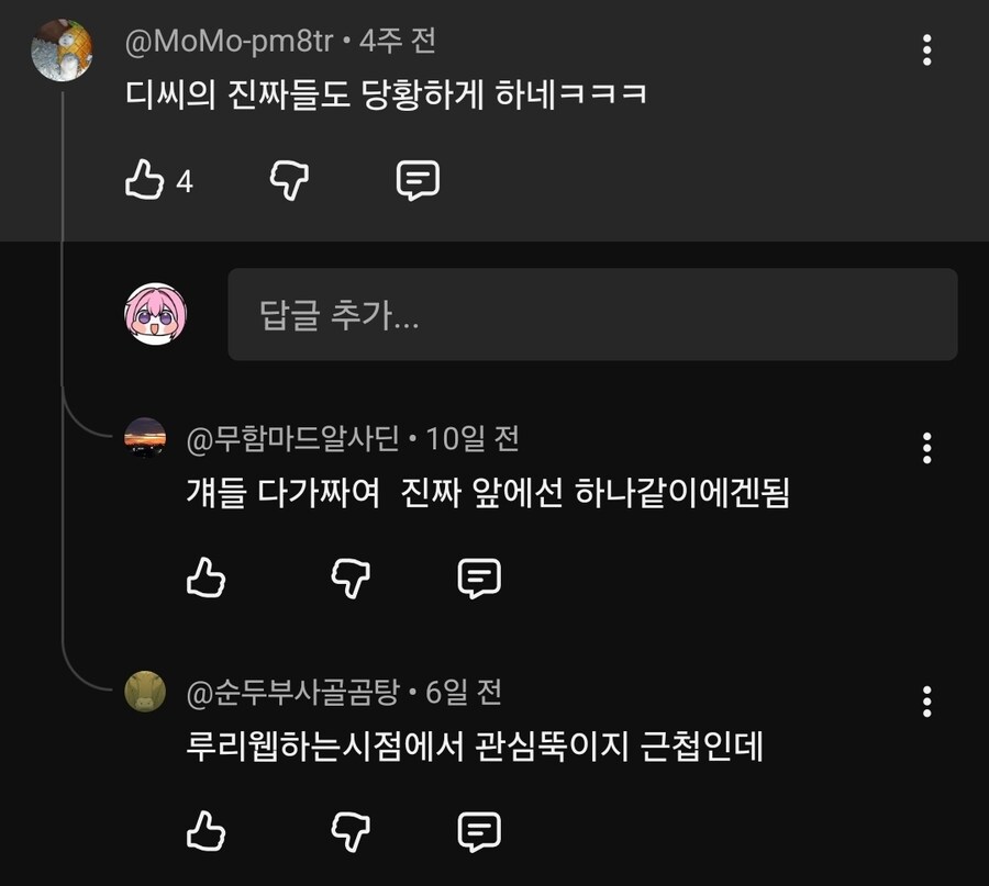 유잉어님 영상 봤는데 루리인이라는 이유로 이러네.._3.jpg