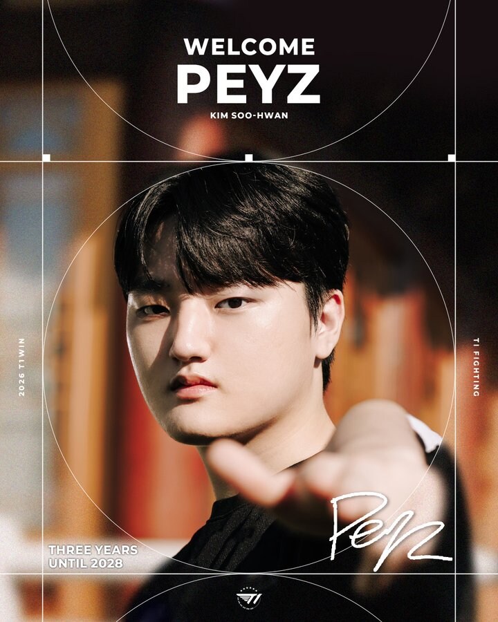 [오피셜] T1 Peyz 영입_1.png
