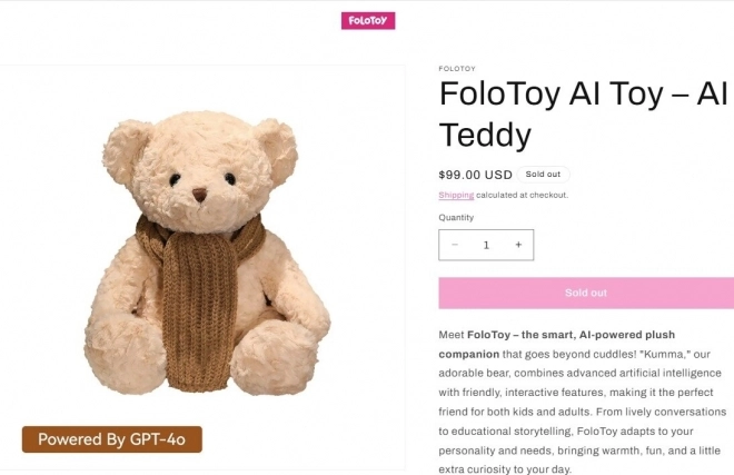 “유아용 곰인형이 19금 토크”…美서 ‘챗GPT 탑재’ 장난감 ‘논란’_1.webp