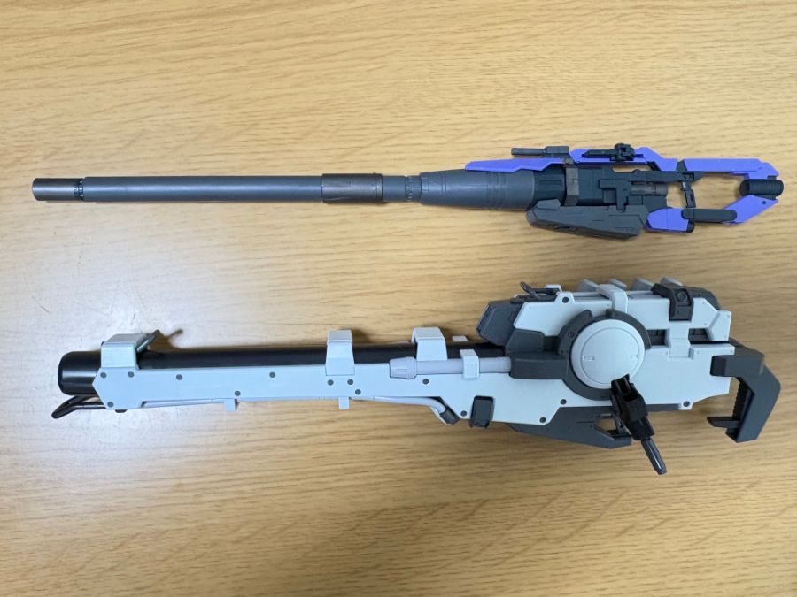 RG 하이뉴 전용 하이퍼 메가 바주카 런처 세트 런너 태그 & 본체 가조립 사진_3.jpg